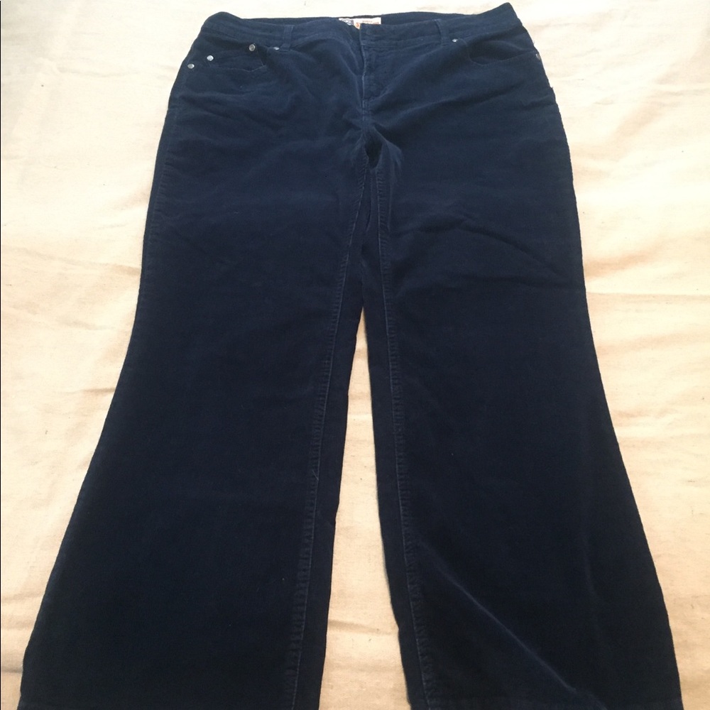 Faded Glory Navy Corduroy Pants | Size 20W